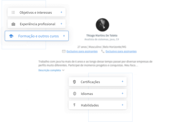 Visualização currículo